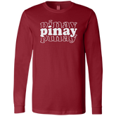 Pinay Triple Unisex Jersey Long Sleeve T-Shirt